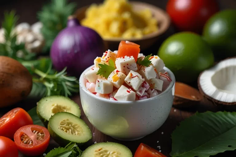 Ceviche com Leite de Coco: Uma Explosão de Sabores Tropicais