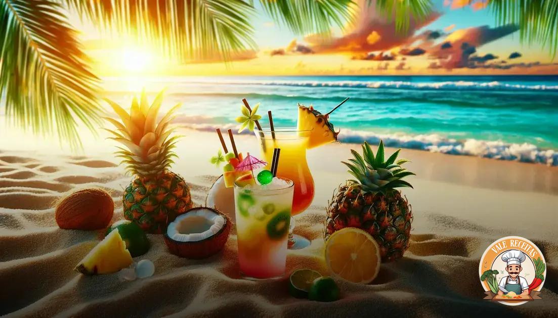 Coquetéis tropicais irresistíveis que vão refrescar seu verão