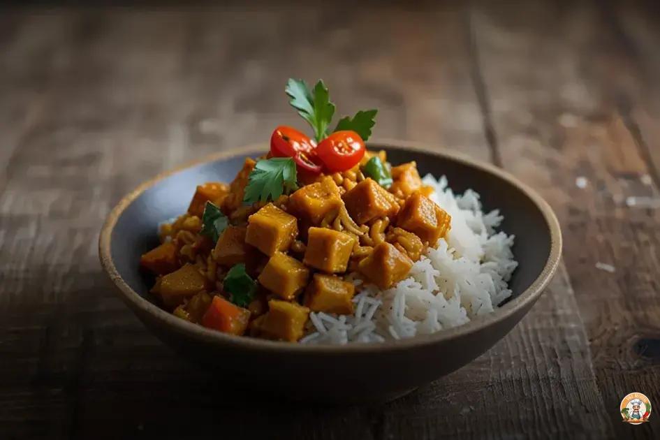 receita de curry vegano fácil e rápida