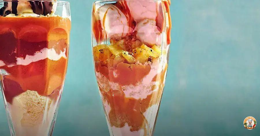 receita de sundae de piña colada