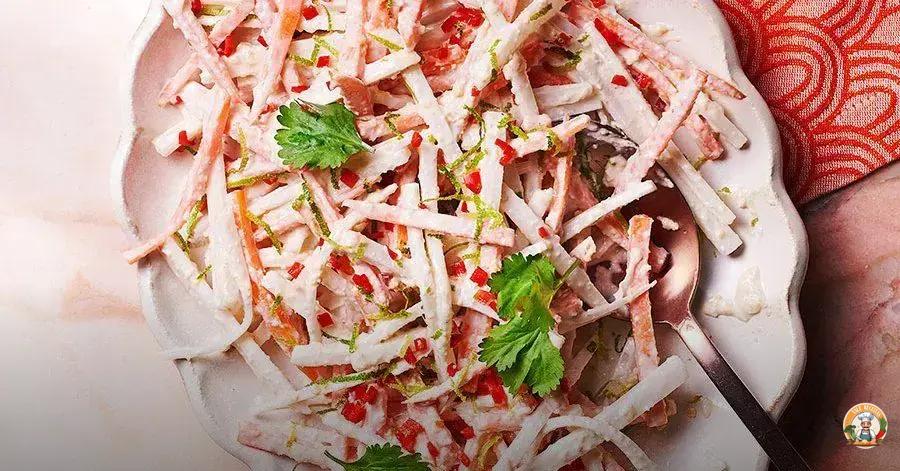 salada de cenoura com molho de castanha