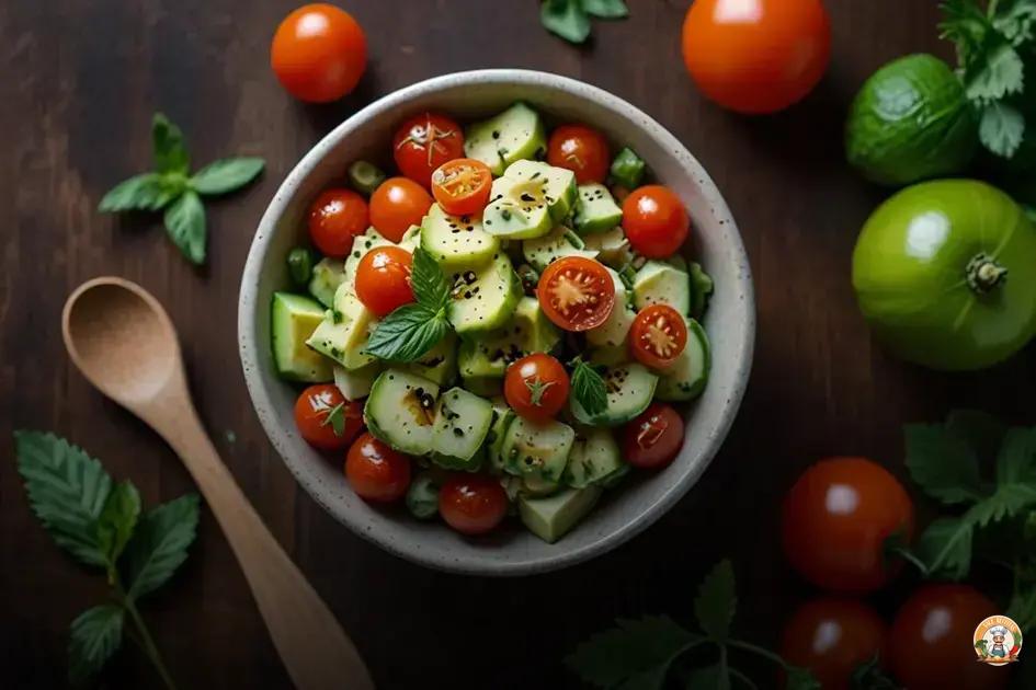 salada vegana simples e fácil