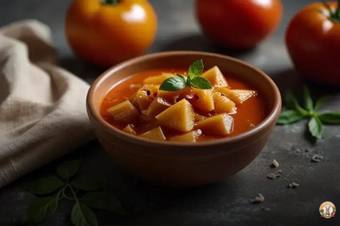 sopa de tomate fácil e rápida