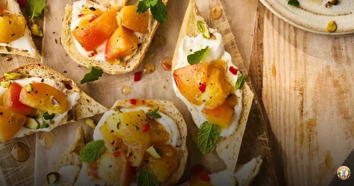 bruschetta de pêssego