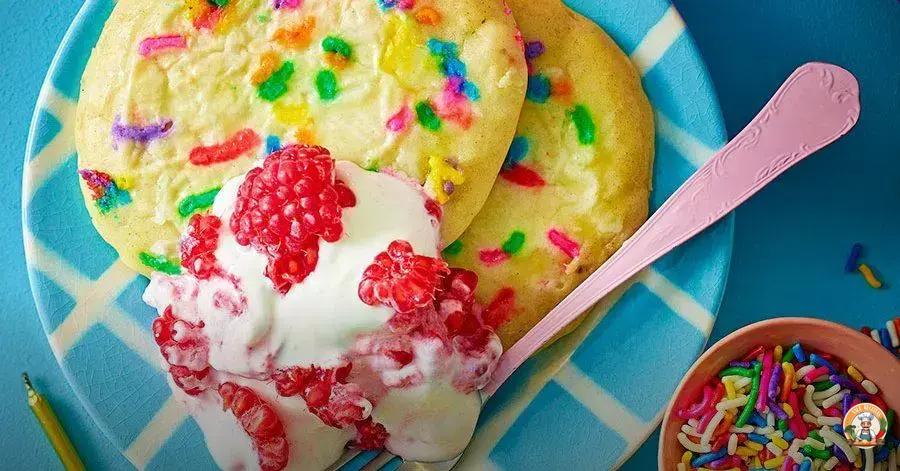 receita de panquecas coloridas