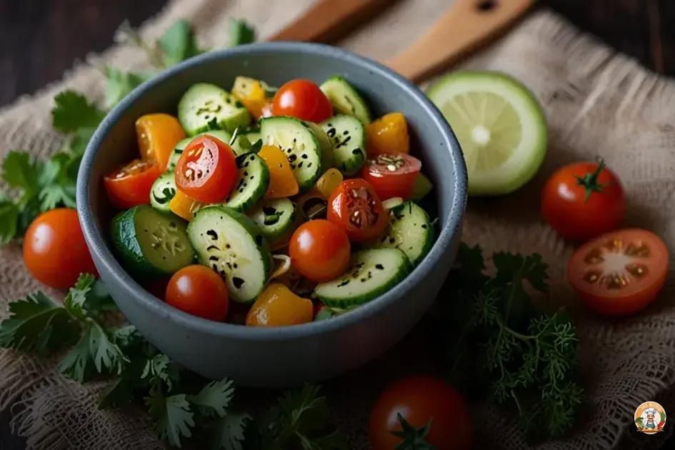 salada vegana fácil e rápida