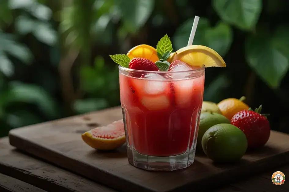 coquetel de frutas saudável