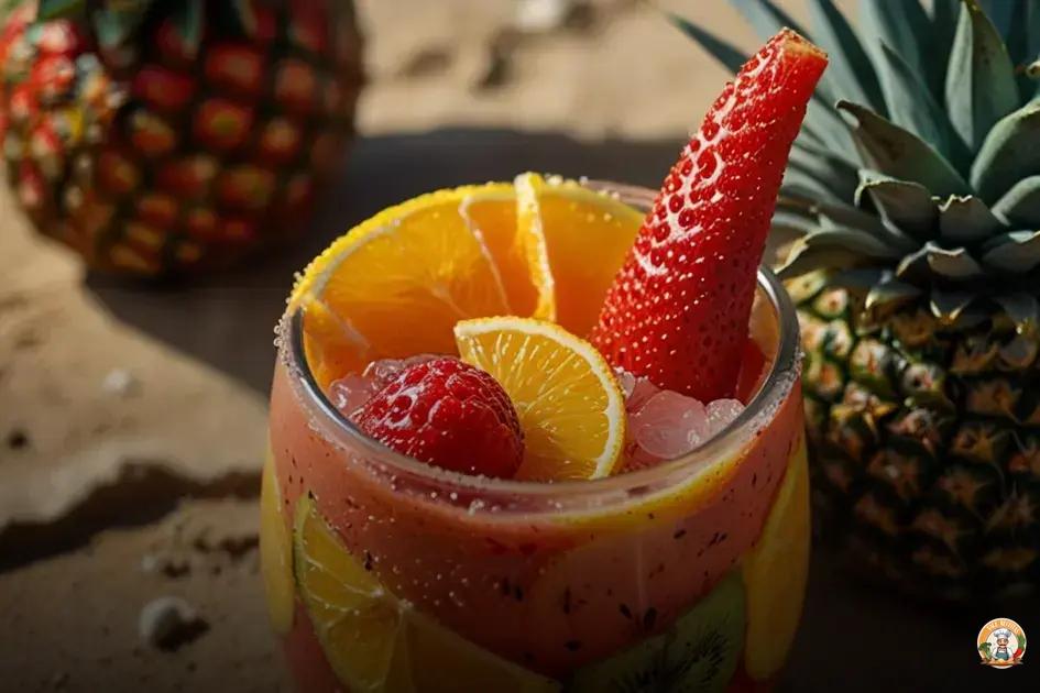 coquetel de frutas tropical