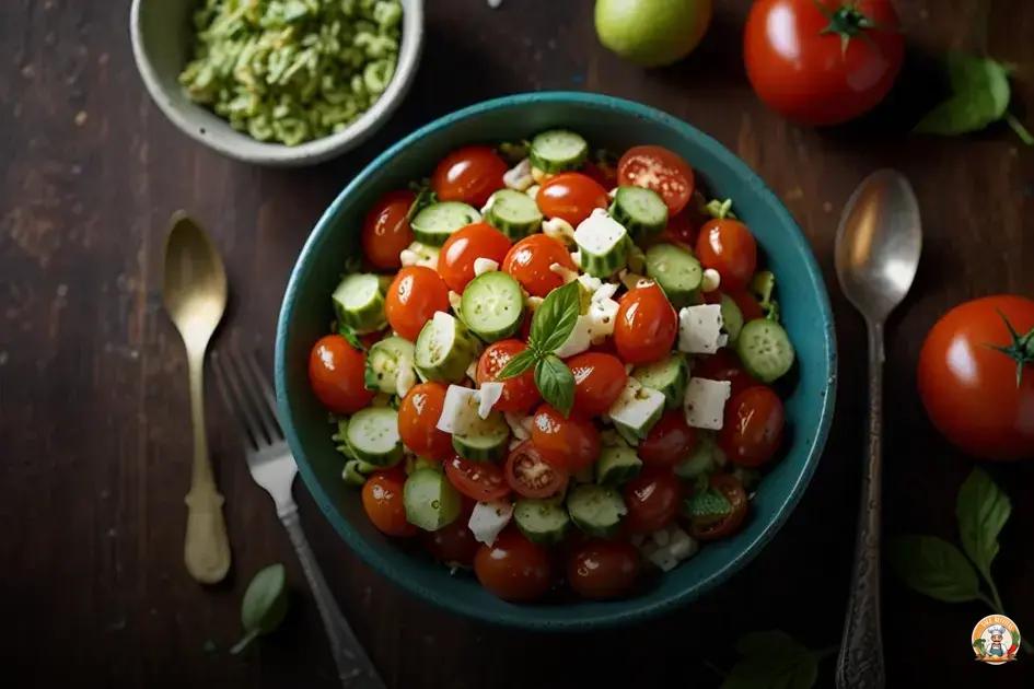 salada vegana simples e rápida