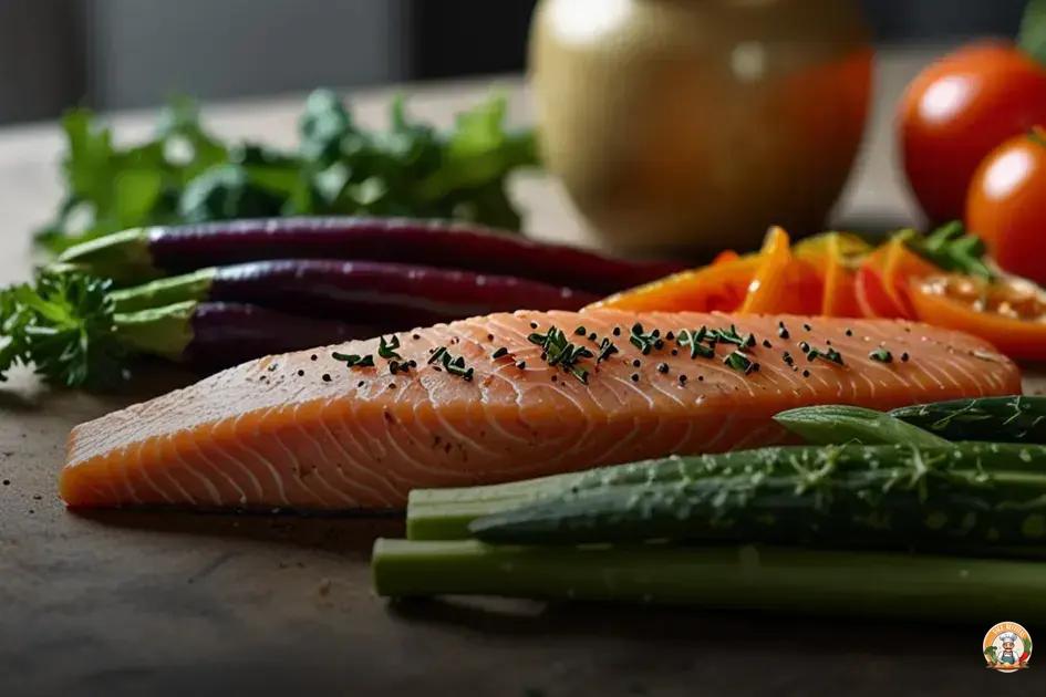 receita de salmão grelhado com legumes