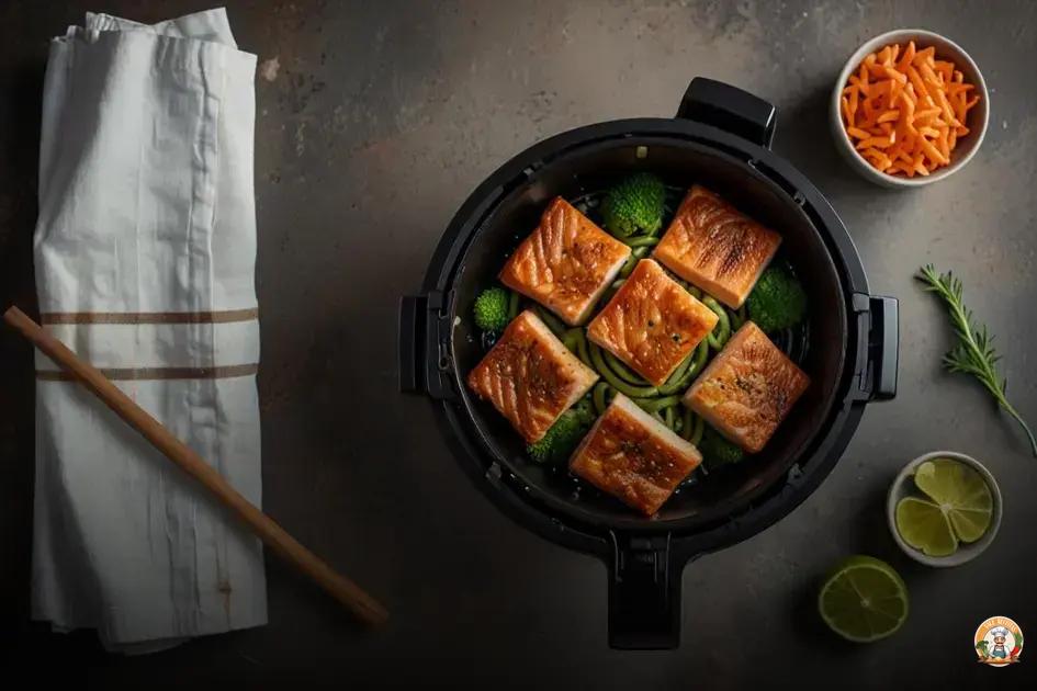 como fazer salmão grelhado na air fryer