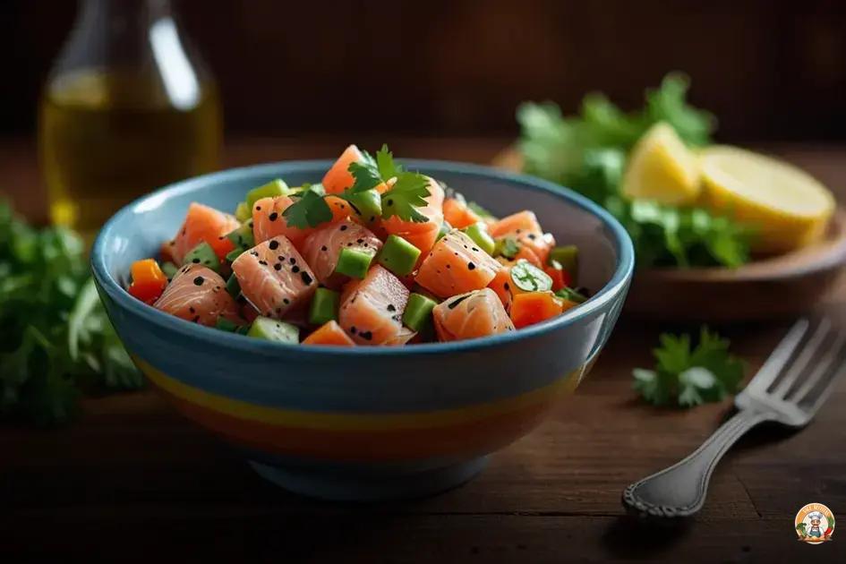 receita de ceviche de salmão fácil