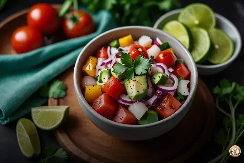 Receita fácil de ceviche vegano