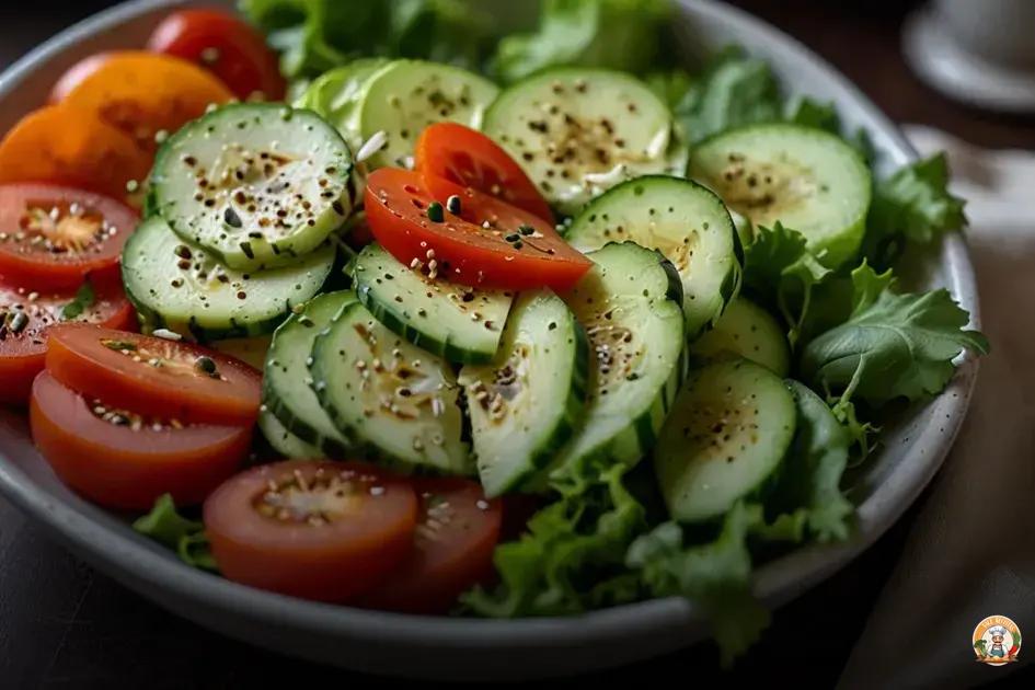 salada vegana colorida fácil