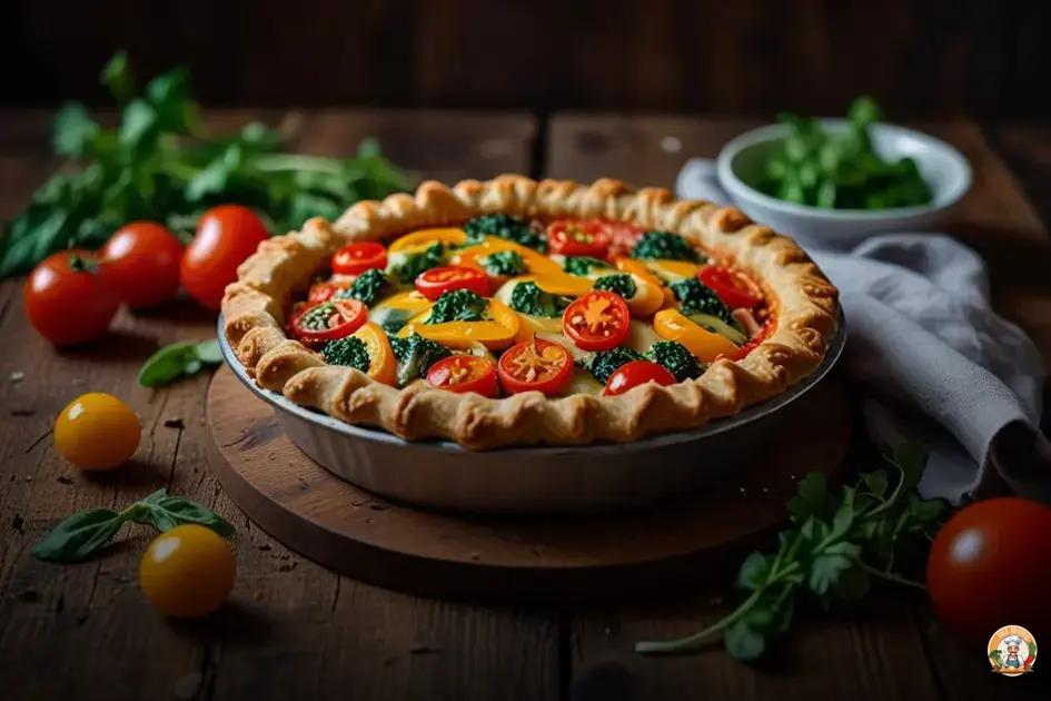 receita vegana simples de torta de legumes