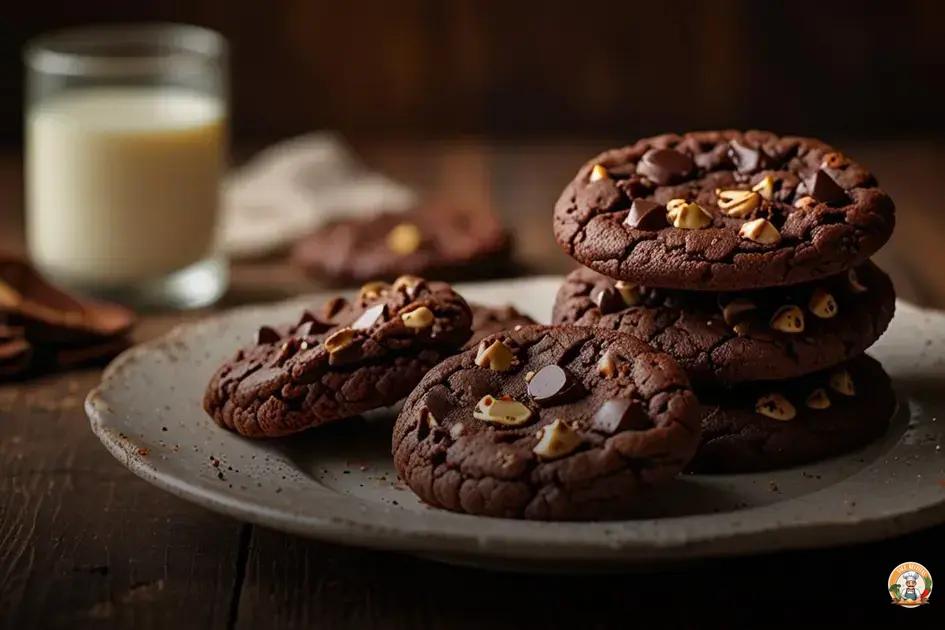 receita de cookies de chocolate fáceis