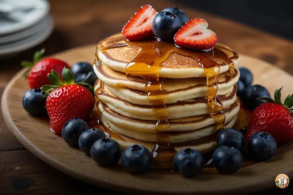 receita de panquecas de café da manhã