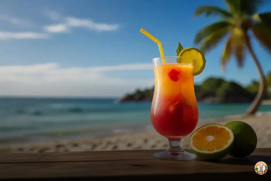 coquetel tropical de frutas