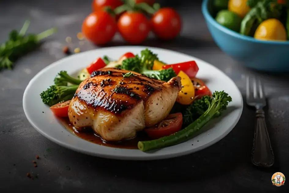 prato principal de frango simples