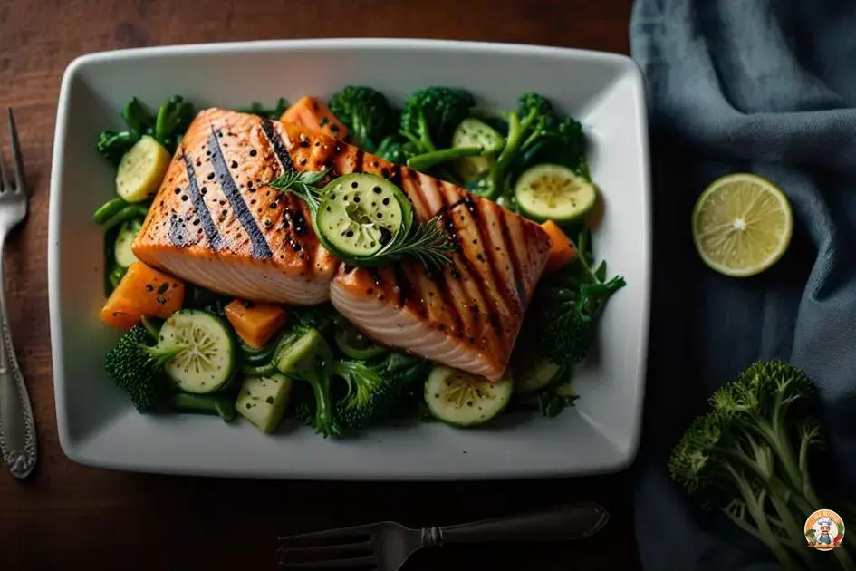 receita de salmão grelhado saudável