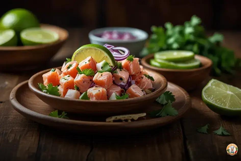 ceviche de salmão fácil e rápido