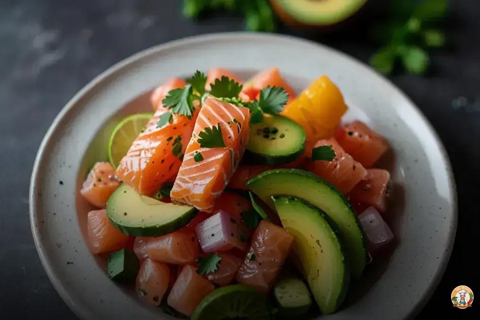 ceviche de salmão fácil e rápido