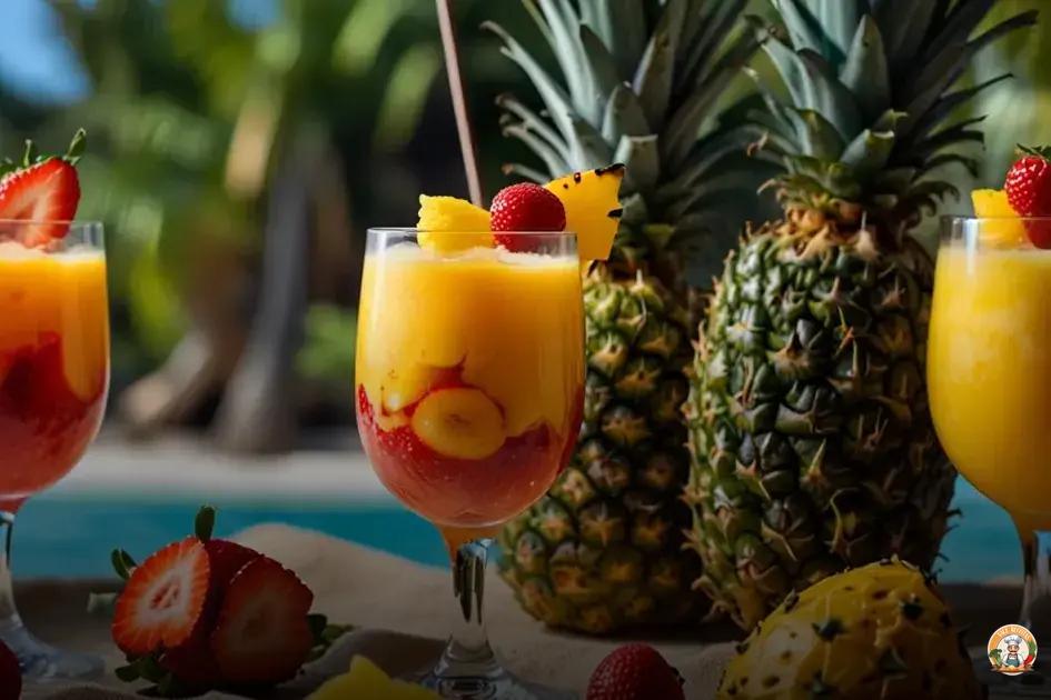 cocktail de frutas tropical