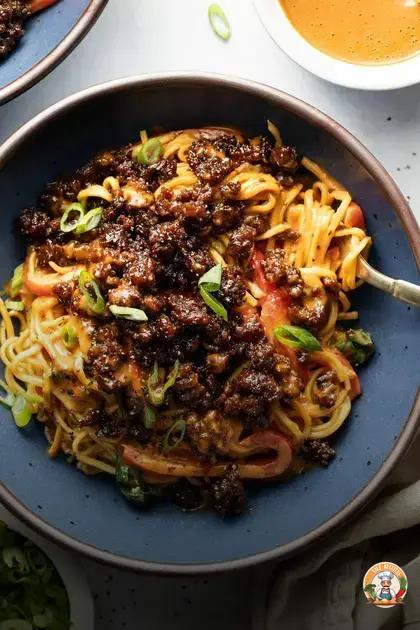 macarrão de amendoim