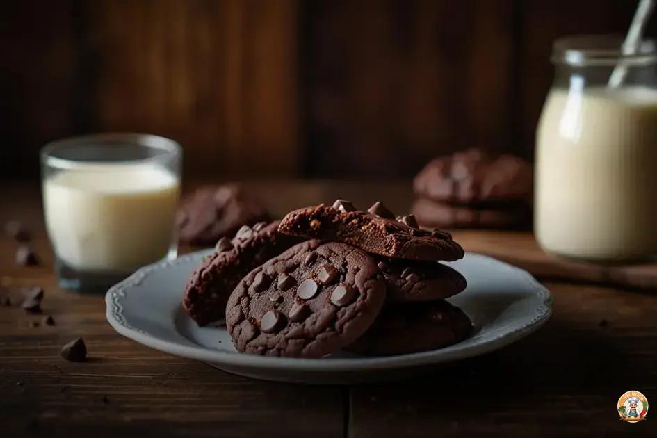 biscoitos caseiros de chocolate