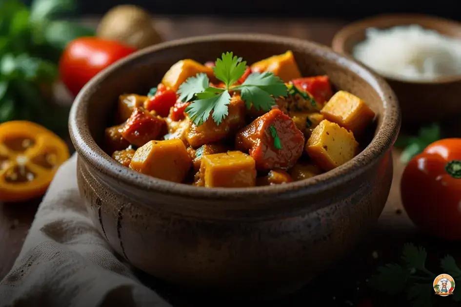 receita de curry vegano fácil